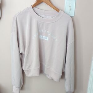 lululemon athletica orange Theory Cream Crew Neck Sweater